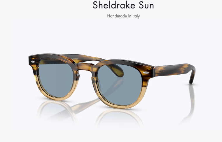 Pre-owned Oliver Peoples Keenan 51mm Polarized Sun In 362 Horn Ov5418su Msrp$532 Rarefind In Canarywood Cobalto
