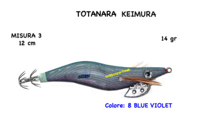 TOTANARA SQUID MISURA 3 modello EXTRA KEIMURA COLORE 8 BLU-VIOLET