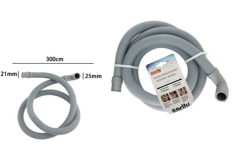 Tubo Scarico Universale Per Lavatrice Lavastoviglie 300cm dfh