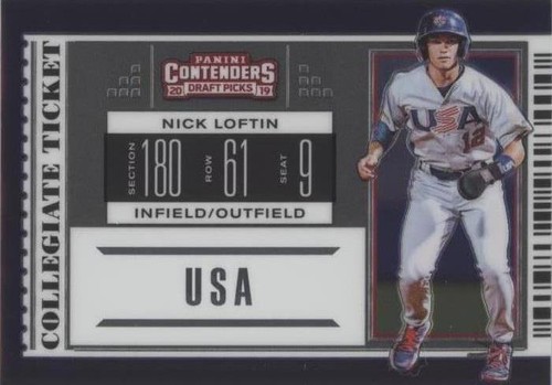 2019 Panini Elite Extra Edition - Nick Loftin #USA-NL