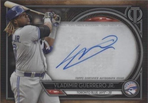 Vladimir Guerrero Jr Blue Autograph Auto /150 Blue Jays 2020