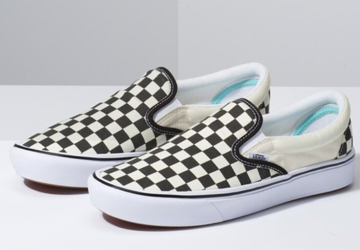 【Vans】☆スリッポン☆ SLIP-ON COMFYCUSH CHECKERBOARD SHOE Vans classic Slip-On ComfyCush Checkerboard men's sneakers