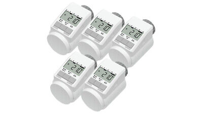 Eqiva Model L Elektronik-Heizkörperthermostat mit Boost-Funktion, 5er Set
