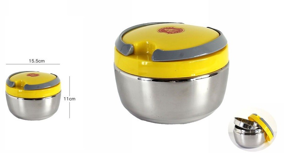 Portavivande Ermetico 800ml Contenitore Inox Abs Contenitore Porta Pranzo dfh