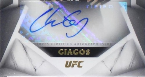 2020 Topps UFC Striking Signatures - Christos Giagos #STS-CG