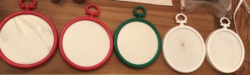 Lot of supplies for NEEDLEPOINT CHRISTMAS ORNAMENTS And owl