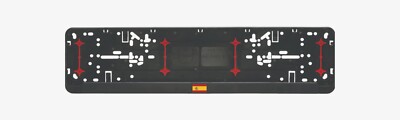 European License Number Plate Frame Holder Surround Wurth with flag of Spain