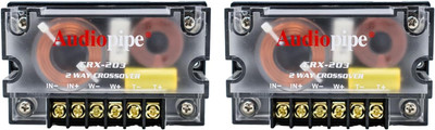 300 Watts 2 Way Crossover - (2 Pack) Passive Car Audio Speaker Tweeter
