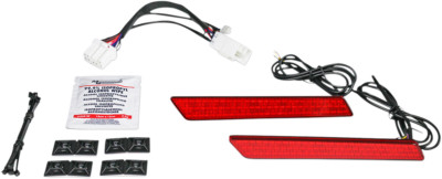 Custom Dynamics Red Saddlebag LED Latch Lights fits 1997-2013 Harley Touring