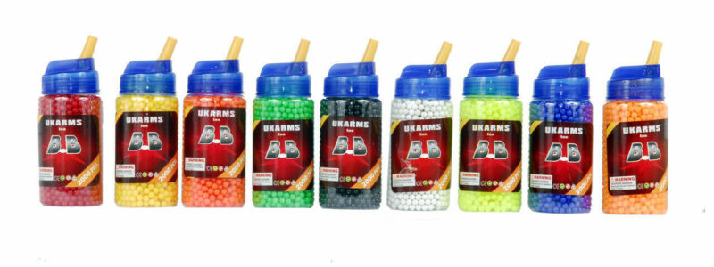 New Ukarms Assorted Color 2000pc .12g 6mm Bbs Quick Load In Container - 1 Bottle