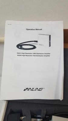 NEW Inline 3262 IN3262 High Resolution VGA Distribution Amplifier with Adapter