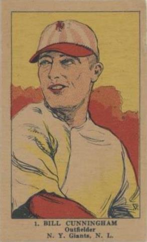 1923 Little Wonder Picture Series Strip Cards - W515-1 - Bill Cunningham #1