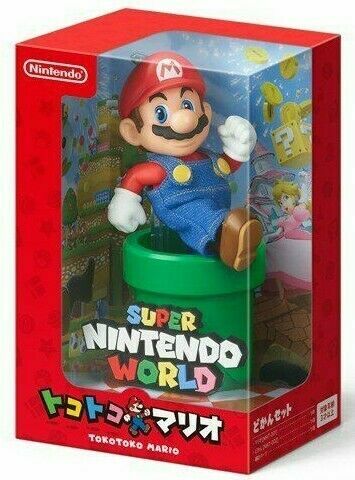 TOKOTOKO MARIO with Warp Pipe Walking Figure SUPER NINTENDO