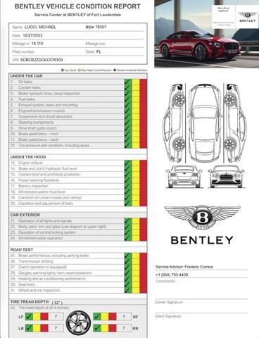 Owner 2020 Bentley Continental GT GT Coupe 2D 17999 Miles Blue Convertible W12, Twin T