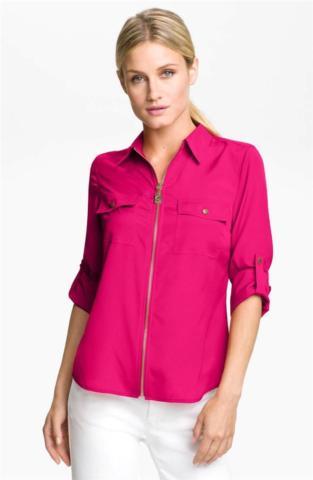 MICHAEL MICHAEL KORS◆長袖ブラウス/S/ポリエステル/MF94LK8CDS MICHAEL MICHAEL KORS Long Sleeve Blouse S Polyester