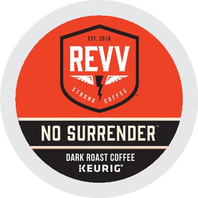 REVV NO SURRENDER Coffee, Keurig K-Cup Pod, Dark Roast, 96 Count