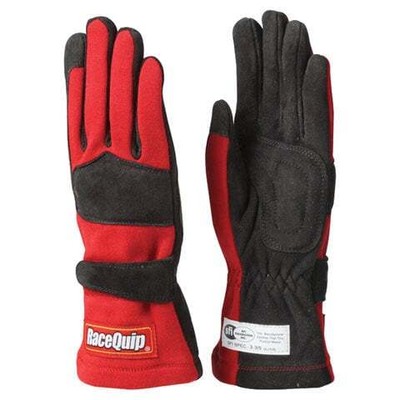 RaceQuip  355016RQP 355  Series Driving Gloves - SFI 3.3/5 - Black/Red - XL