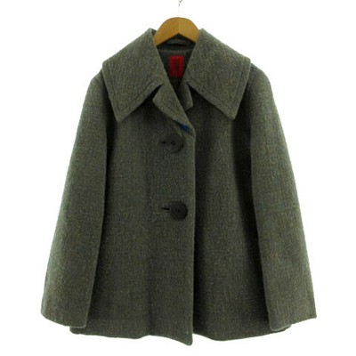Heart Haat ISSEY MIYAKE Coat Jacket Volume Collar Long Sleeve Single 2B Japan