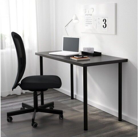  IKEA  Linnmon Adils black table desk  120  x 60 cm in 