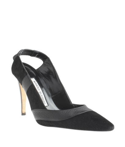 Manolo Blahnik Heels Size 40 / 10 US In Gray & Black half
