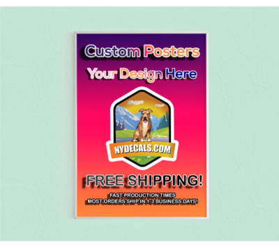 Custom Posters, Custom Poster Printing, High Quality Posters, Your DESIGN!