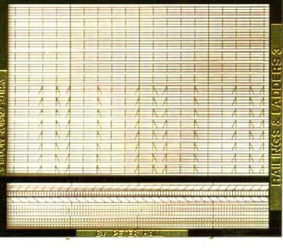 WEM PE7014 1/700 3-Bar Rails & Ladders