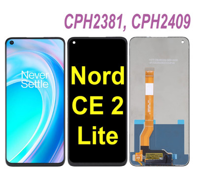 LCD Screen and Digitizer Full Assembly For OnePlus Nord CE 2 Lite 5G CPH2381 