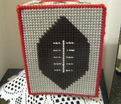 Sports Tissue Box Cover ~ Handcrafted ~ **Gift Idea ~ Buckeyes
