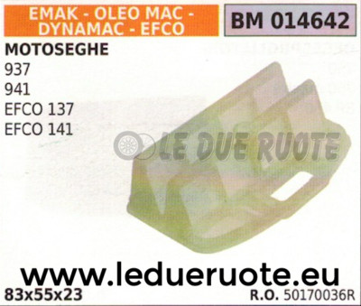 50170036R Air Filter Chainsaw Efco 137 141 Dynamac Emak Oleo Mac 937 941