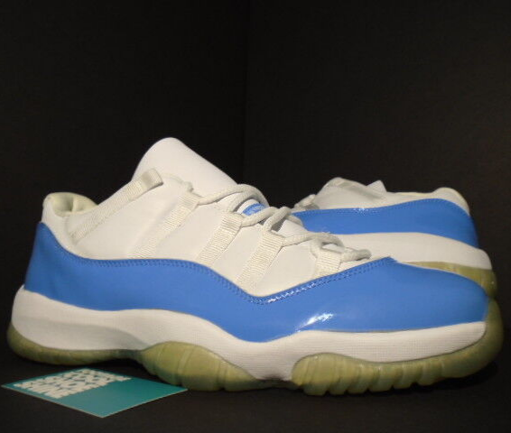2001 NIKE AIR JORDAN XI 11 RETRO LOW UNC WHITE COLUMBIA BLUE 2001 NIKE AIR JORDAN XI 11 RETRO LOW UNC WHITE COLUMBIA BLUE