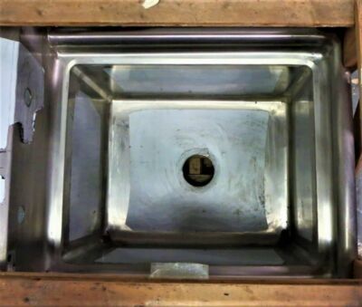 ELKAY E1C16X20-0X NSF Sink, 1-Compartment w/16L x 20W Bowl, 12 Deep