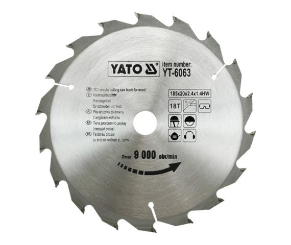 ビーコン185 Beacon 185-103 Wood 185mm/103g Evolution FW185TCT-40: 7-1/4 in. 40T, 25/32 in. Arbor