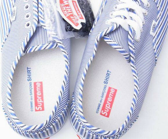 Pre-owned Vans X Comme Des Garcons Supreme Era Pro 2012 Size 10 9 43 28 9.5 10.5 In Blue