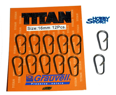 SPLIT OVAL RING misura 16 TITAN GRAUVELL ATTACCO RAPIDO