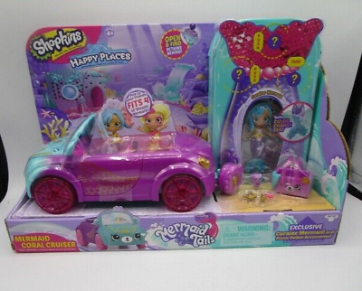 Shopkins Happy Places Mermaid Tails Coral Convertible Cruiser Coralee Mermaid