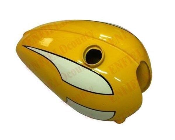 Fits Triumph T120R TR6 650CC Fuel Tank Yellow White Painted 