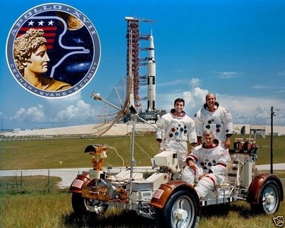 Apollo 17 Crew Cernan Evans Schmitt NASA Astronauts Saturn V New 8x10 Photo