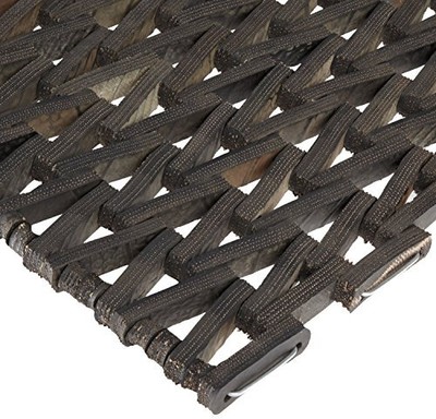 Durite Recycled Tire-Link Outdoor Entrance Mat, Herringbone Weave, 17'' x 25'',...