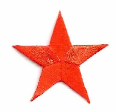 STAR- IRON ON APPLIQUE select size and color 