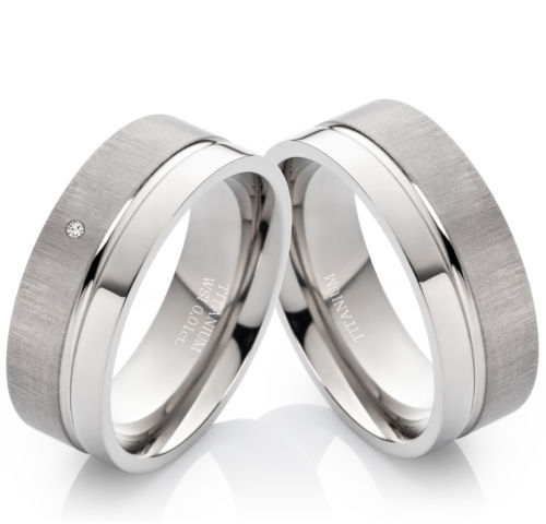 Anello Di Fidanzamento Per Matrimonio Alla Moda Da Uomo E Donna Da 8 Mm - Foto 7