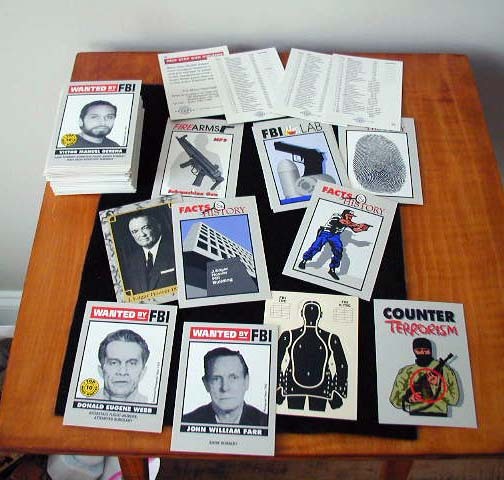 1993 FBI MOST WANTED MOB, CRIMINAL COLLECTOR G-MAN 100 SET OF CARDS MINT +  RARE