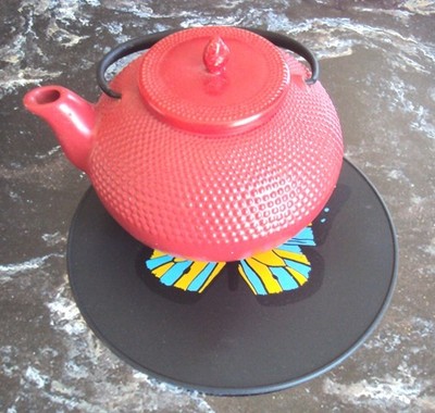 Black Silicone Butterfly Kitchen Hot Pad Table Mat Table Placemat Table Trivet