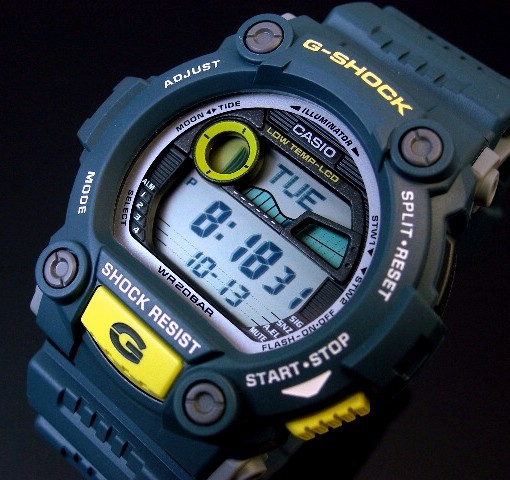Casio G-Shock Mens Watch G7900-2 G-7900-2DR Digital Moon Tide Tables Blue 4971850432302 | eBay