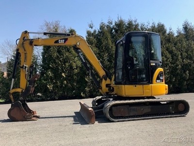 2009 Caterpillar 304C CR Crawler Excavator Cab AC Hydraulic Thumb Rubber Track