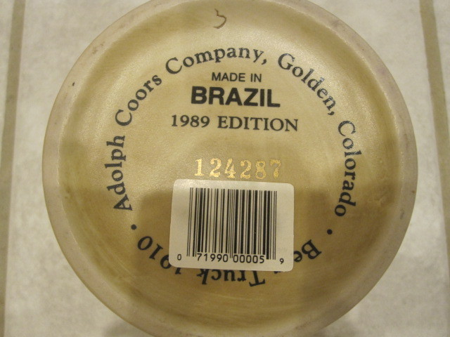 Coors Original Draft 1989 beer mug