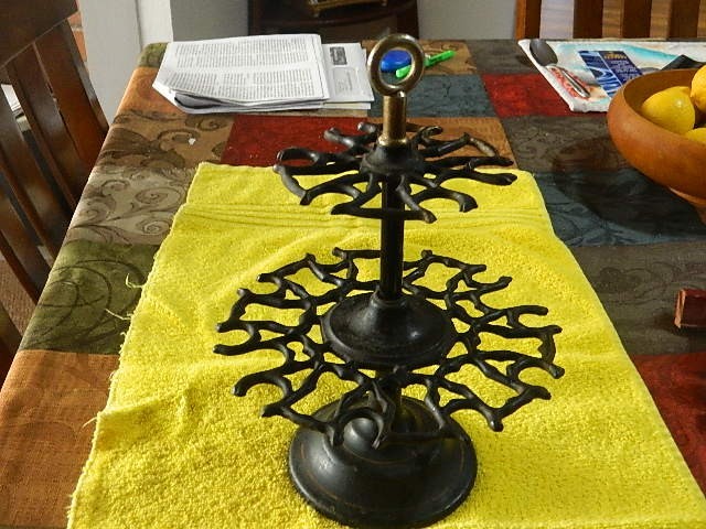 CAST IRON OFFICE RUBBER STAMP CAROUSEL