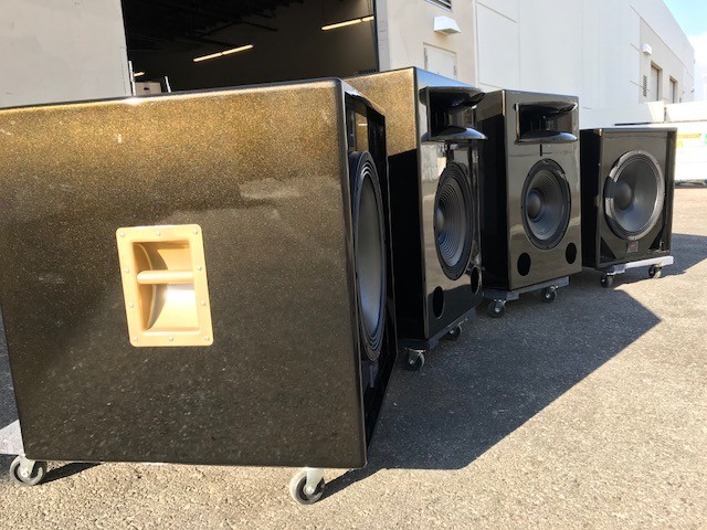 SIngle 15 inch Studio Monitoring Mains System Subs Amps Beryllium Horn Drivers