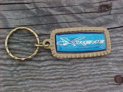 CHEVY XTREME GOLD METAL KEY CHAIN VINTAGE S-10 PICKUP TRUCK  NOS UNIQUE USA MADE