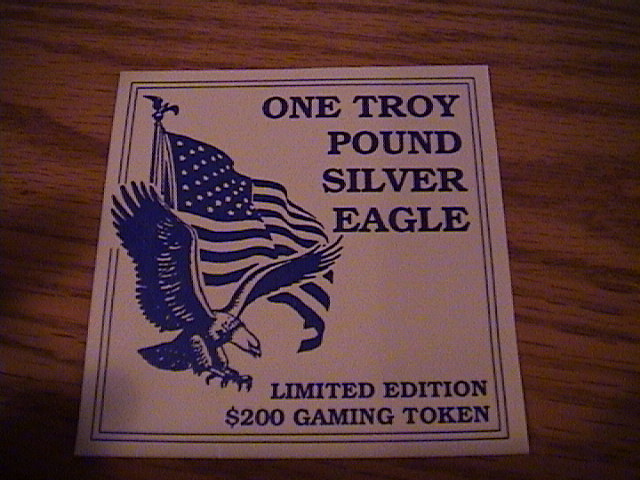 $200 Silver Strike From Caesar's Tahoe - Cleopatra - 1 Lb .999 Fine Silver
