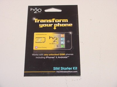 45 H2O Wireless Transform Phone SIM Card Starter Kit Unlocked GSM Android iPhone